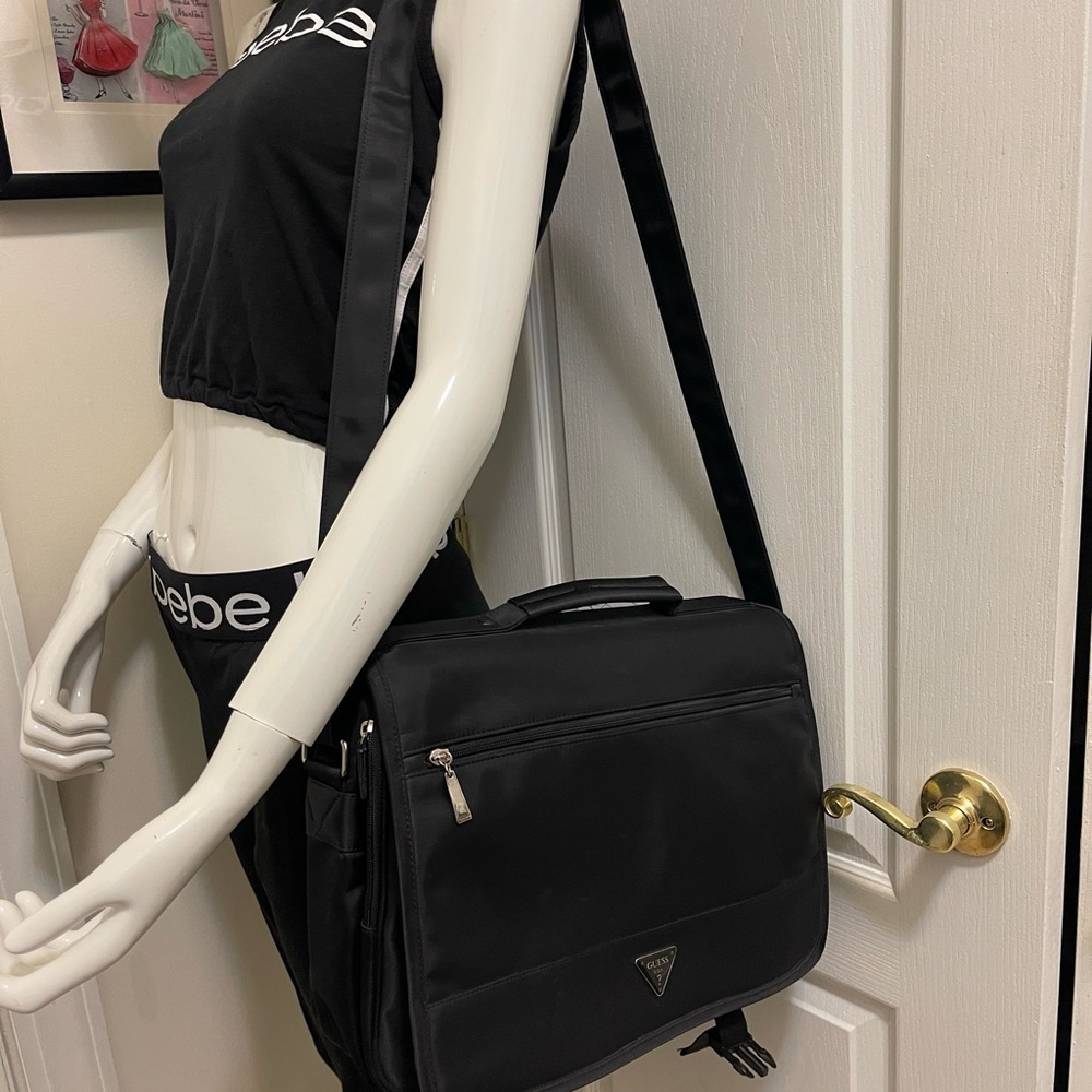 GUESS Black Nylon Exterior Laptop Bags in new conditions - Picture 14 of 16